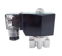 GSPU-03T 20bar PTFE scelle l'électrovanne d'eau à 2 voies 1/4 "filetage de tuyau Standard britannique 220V 12V 24V Orifice 3mm NC vanne en acier inoxydable 304(AC24V)