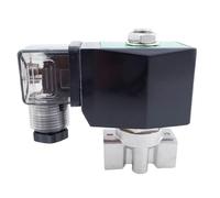 GSPU-03T 20bar PTFE Seals 2 Way Water Solenoid Valve 1/4" BSP 220V 12V 24V Orifice 3mm N.C Stainless Steel 304 Valve(AC24V)