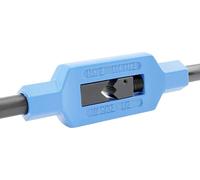 GSR Silver Porte-taraud DIN 1814 réglable, taraud manuel (Taille 6 | M18 - M42), mâchoires de serrage en acier outil, embout carré, kit d'accessoires pour taraud