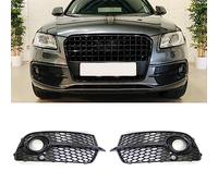 GSRECY Paire de grilles d'aération pour pare-chocs avant droit et gauche compatible avec Q5 S Line 2013-2017 (noir)