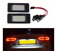 GSRECY Yuk 2 x Licence plaque d'immatriculation lumière LED Lampe pour A4 B8 A5 Q5 Passat S5 erreur gratuit
