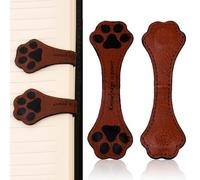 Gsrhzd Lot de 2 marque-pages en cuir magnétiques en cuir, 10 * 3cm Double Face Marque Page Livre pour Lecture, Cadeau de Lecture, Pour Les Amateurs de Livres