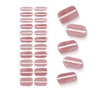 Gsrhzd Ongle Gel Autocollant, Stickers Ongles pour Filles Femme avec 1 bâton de bois 1 lime à ongles, Durable Imperméable Faux Ongles Autocollants pour la vie quotidienne, la fête etc