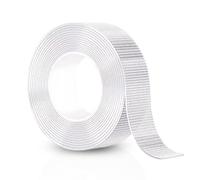 Gsrhzd Scotch Double Face, 10m Transparent Sans Traces Adhesif Double Face Extra Fort pour Affiche, Photo, Stickers Muraux, Décorations, Crochets etc (Largeur 2cm)