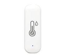 Gsrimgratoe Capteur D'Humidité de la Température Tuya Smart Zigbee Capteur D'Humidité de la Température Blanche Hygromètre Intérieur APP Surveillance à Distance en Temps Réel Fonctionne avec Alexa