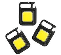 Gsrimgratoe Lot de 3 lampes de poche rechargeables avec lumière LED COB, de modèles, décapsuleur