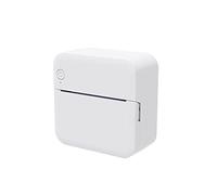 Gsrimgratoe Mini Imprimante de Poche Compte MéMo Imprimantes Photo Imprimante D'éTiquettes Thermique Bluetooth Portable Petite Imprimante Domestique Blanc