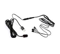 Gsrimgratoe Prolongateur IR Répéteur à Distance IR Câble D'Extension Infrarouge 1Pc Récepteur IR + 4Pc Émetteur IR Émetteurs Kit Répéteur Adaptateur USB à Distance Infrarouge