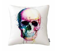 GSRONY Housse de coussin motif tête de mort - 45,7 x 45,7 cm