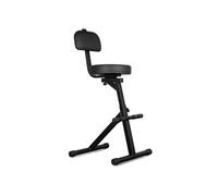 Vonyx Tabouret de Guitariste GST15 – dossier, 5 hauteurs réglables, mousse mémoire, max 100 kg