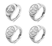 GSTFY Chevalière personnalisée en argent sterling avec symbole caducée médical 2025 pour lycée ou université, cadeau pour infirmière, médecin, professionnel de la santé, Argent sterling, Aucune pierre
