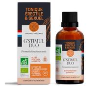 G'STIMUL DUO - Tonique érectile et sexuel - Ginseng rouge Français - Tonifiant sexuel - Tonique et stimulant naturel - Energie et endurance