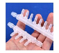 GSUNLEO Raccord de Tuyau 6 à 10 Voies en PP de qualité Alimentaire for Pompe à air d'aquarium et Irrigation de Jardin - Dérivateur de gaz Liquide(20 Pieces 8-4mm Side 6-Ways)