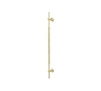 GsvUbd Poignée de porte d'armoire en laiton noir martelé, pour tiroir de placard, style nordique simple et américain (Bright Gold 256mm)