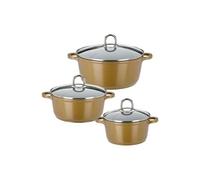 GSW 507004 Gourmet Premium Colour Lot de 3 ustensiles de Cuisine Doré
