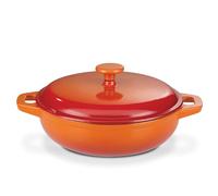 GSW 716307 Cocotte Shadow avec Couvercle, en Fonte, Orange/crème - ⌀30 cm