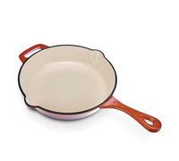 716314orange shadow poêle avec 2becs verseurs, o, couvercle 26cm, fonte, orange/crème 46x 27,5x 5,5cm
