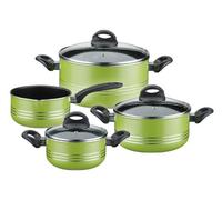 GSW 800396 Milano Pot Set de 4 Pièces, Aluminium, Vert, 24 cm, 7 unités