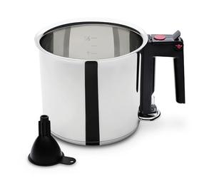 GSW 983167 Simmer Pot Bouilloire 1,5 L - inklusivive Entonnoir, Acier Inoxydable, Argent, 16 cm 2 unités