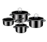 GSW Batterie de cuisine de 7 pièces Pour les pros, graduation intérieure (Étoile noire)