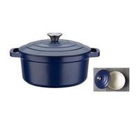 GSW Marmite en fonte « Blue Magic », diamètre : 24 cm, capacité : 3,8 l, bleue