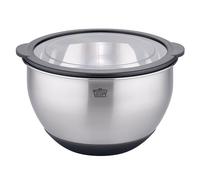 GSW Primo Bol de service 20 cm, en acier inoxydable de qualité supérieure, avec couvercle hermétique, bol à pâte, bol de cuisine, bol de service, 2,8 l