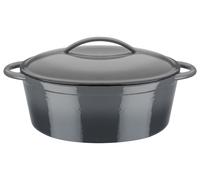 Cocotte fonte massive - GSW - GREY SHADOW - 33 x 25 cm - Ovale - Induction - Gris