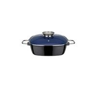 GSW Cocotte revetement Greblon Cobalt a induction Gourmet - 28 x 28 cm