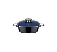 GSW Cocotte revetement Greblon Cobalt a induction Gourmet - 28 x 28 cm