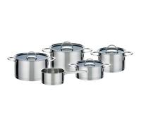 GSW Elegance - Batterie de cuisine 9 pièces en acier inoxydable - Tous feux dont induction