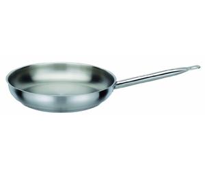 GSW GastroTraditionell 9752 Le Chef Poêle avec poignée en Acier Inoxydable, 24 cm