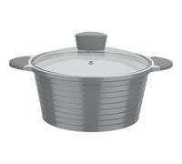 Faitout fonte d'aluminium - GSW - BOLERO - 28 cm - Induction - Gris / Blanc