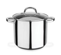 GSW 990264 Faitout à légumes Montréal de Haute qualité avec Couvercle, poignées Froides sûres, Pot également adapté pour l'induction et Le Four - Acier Inoxydable,⌀24 cm