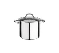 GSW 990264 Faitout à légumes Montréal de Haute qualité avec Couvercle, poignées Froides sûres, Pot également adapté pour l'induction et Le Four - Acier Inoxydable,⌀24 cm