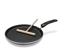 GSW Poêle à crêpe en Aluminium pour Induction Gris/Noir 26 cm avec répartiteur de pâte 26 cm