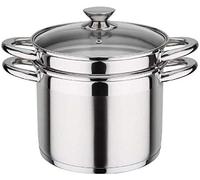 GSW Stahlwaren GmbH cuiseur Vapeur en Acier Inoxydable avec Insert, Acier Inoxydable, Silver, 22 cm