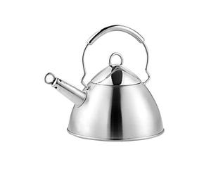 GSW Stahlwaren GmbH Mirage Bouilloire sifflante, 20 x 11 cm, 2.5 l, Acier Inoxydable, Argent, 30 x 20 x 11 cm