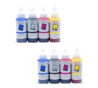 GSwReJ Ensemble d'encre de Recharge Compatible 664 672 673 674 Compatible avec Divers modèles L1300 L1455 L800 L801 L805 L810 L850 L1800