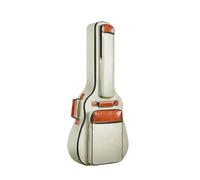 GSXLZ Housse Guitare Housse de Guitare Acoustique rembourrée en Coton et Nylon Oxford épais et imperméable de 41 Pouces, Double Sangle(Khaki)