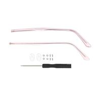 GSXLZ Lunettes Universelles Temple 1 paire de branches de lunettes en métal, branches de lunettes détachables, branches en métal de rechange, accessoires de réparation de branches de lunettes(B-pink)