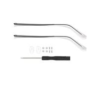 GSXLZ Lunettes Universelles Temple 1 paire de bras de lunettes de rechange for lunettes de soleil, remplacement de jambe en métal for lunettes de soleil, accessoires de réparation de lunettes(Grey)