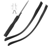 GSXLZ Lunettes Universelles Temple Support de jambe de lunettes Remplacement de la monture de lunettes Branche Pièces ménagères Kit de réparation noir Bras(14.10X0.80X0.50CM)