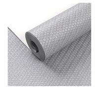 GSXLZ Papier Peint Papier peint PVC uni, couleur unie, lin uni, motif imitation paille tissée, non autocollant, imperméable, minimaliste(Silver gray,0.530mx2m)