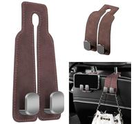 GSXOZCET 2 Pièces Crochet Voiture, pour Mercedes Benz GLC X254 2023-2026 Crochets pour appuie-tête de Voiture,Crochets pour Dossier de siège de Voiture,A/Brown