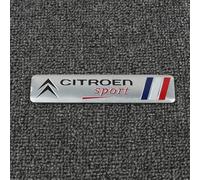 GSXOZCET Emblème Logo Voiture, pour Citroen C3 Picasso C4 AirCross C4 Cactus 2018-2024,Lettres Insigne Autocollant,Accessoires décoration Carrosserie,A