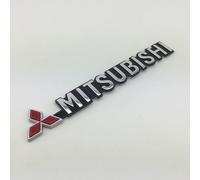 GSXOZCET Emblème Logo Voiture, pour Mitsubishi ASX Sport Colt Galant Grandis L200 9 10 Pajero 2 3 4,Lettres Insigne Autocollant,Accessoires décoration Carrosserie