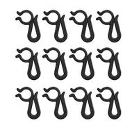 Gsycle 120 Pièces Clips de Lumière de Noël, Crochet de Gouttière Extérieur Suspendu en Plastique Réutilisable Mini Clip de Lumières pour Guirlande Lumineuse de Décoration Intérieure et (Noir)