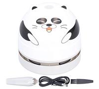 Gsycle Balayeuse de miettes, aspirateur de Bureau au Design Animal Mignon, Mini collecteur de poussière pour Enfants, Chargement USB sur Table (Panda)
