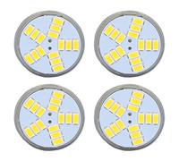 Gsycle Bulbe LED de 4pcs MR11, bulbe de lampe de remplacement de l'ampoule 5W 500lm avec une base à double broche à 15 perles pour un éclairage accent de jardin de paysage (Blanc)