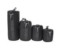 Gsycle Ensemble de 4 Pochettes pour Objectif d'appareil Photo, étui Portable en néoprène pour Objectif d'appareil Photo, Pochette de Protection épaisse avec Verrouillage élastique pour
